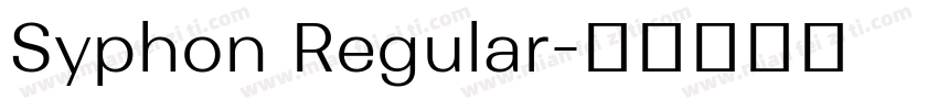 Syphon Regular字体转换